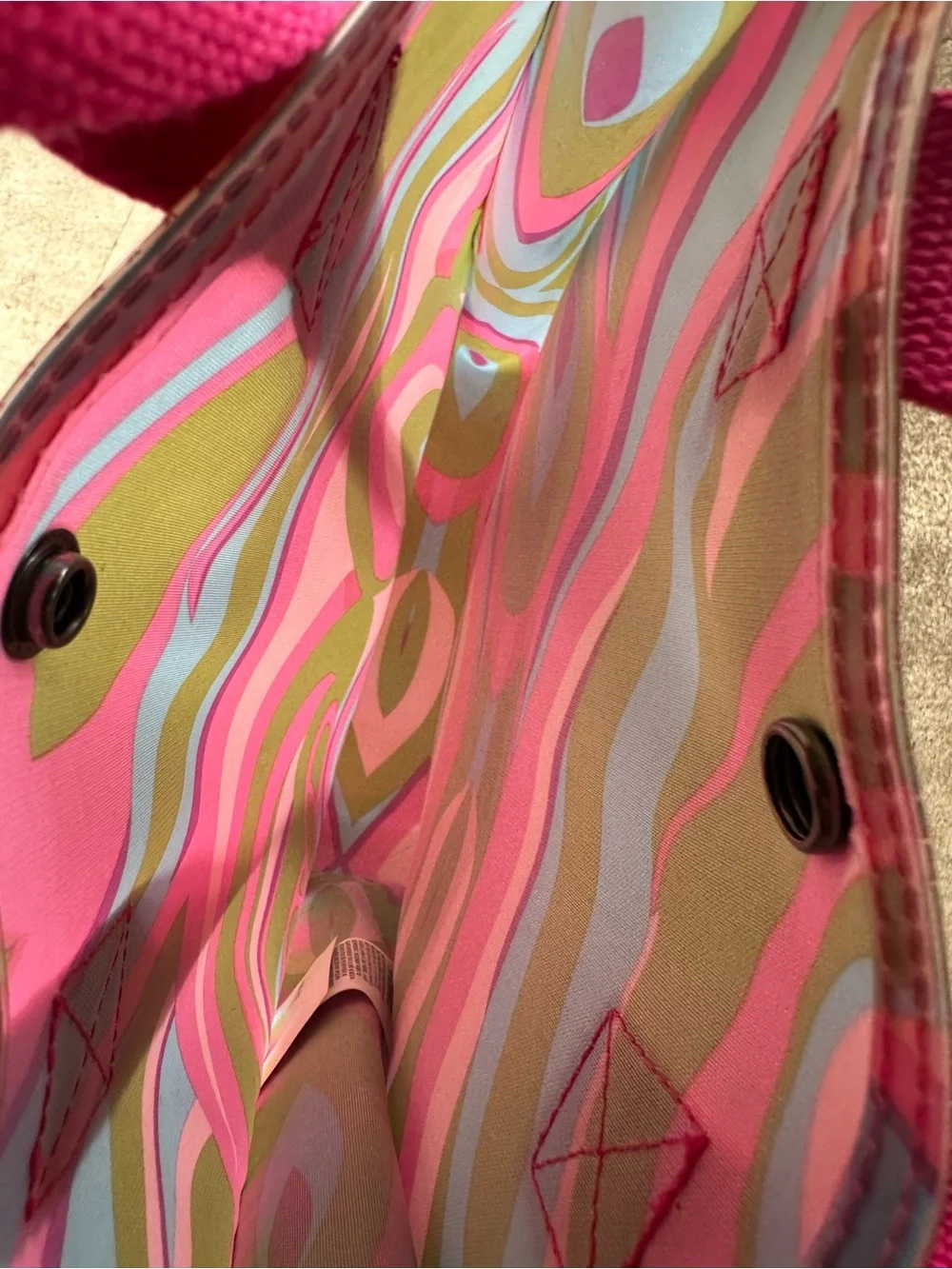 Vans x Barbie Pink Multicolor Swirl Mini Clear Backpack
